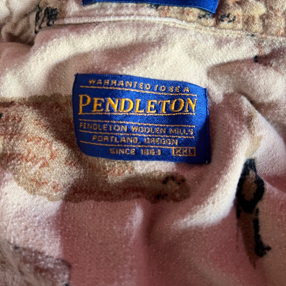 Pendleton Beige And Brown Patterned Shirt - image 2